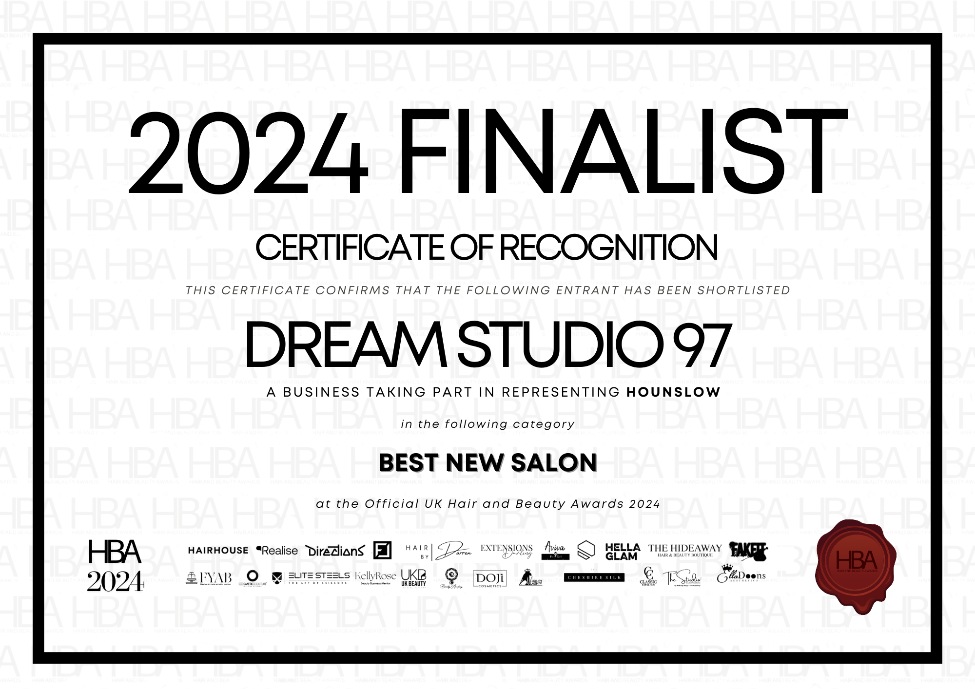 Dream Studio 97 award