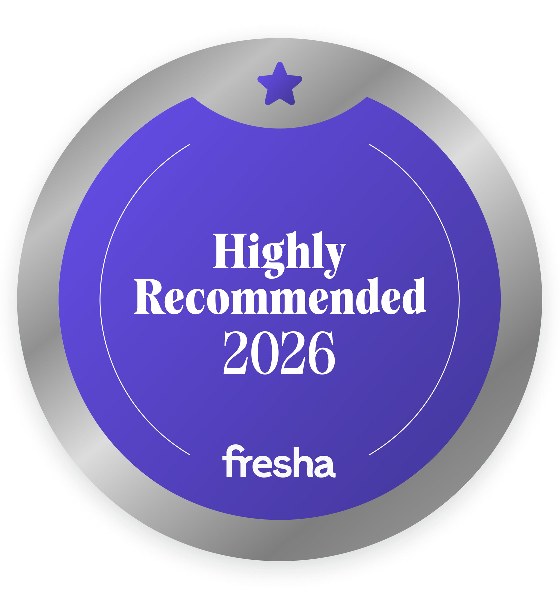 Fresha Highly Recommended badge for Dream Studio 97